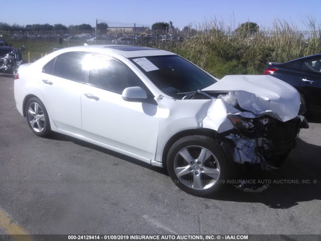 JH4CU2F68EC001023 - 2014 ACURA TSX TECH WHITE photo 1