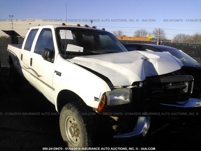 1FTSW31FXXEA80058 - 1999 FORD F350 SRW SUPER DUTY WHITE photo 1