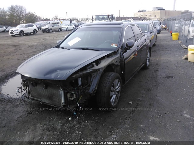 1HGCP2F72BA029197 - 2011 HONDA ACCORD EX BLACK photo 2