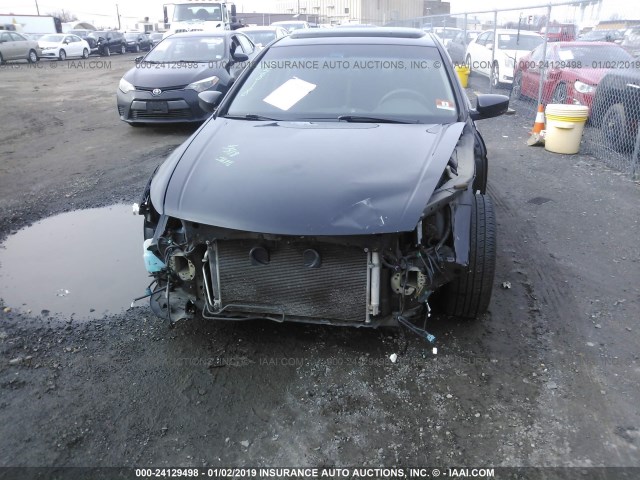 1HGCP2F72BA029197 - 2011 HONDA ACCORD EX BLACK photo 6