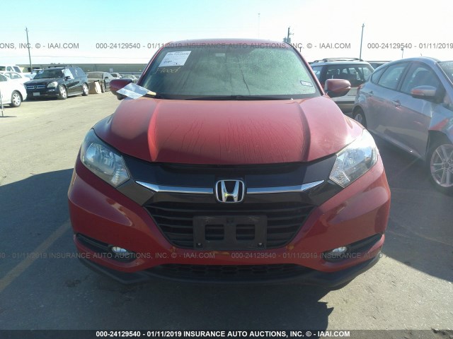 3CZRU5H53GM738577 - 2016 HONDA HR-V EX RED photo 6