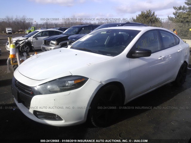 1C3CDFBB7FD242504 - 2015 DODGE DART SXT WHITE photo 2