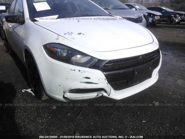 1C3CDFBB7FD242504 - 2015 DODGE DART SXT WHITE photo 6