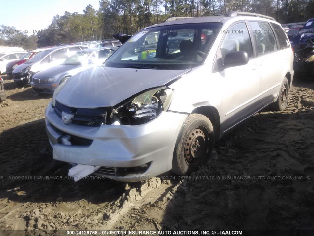 5TDZA23C15S354930 - 2005 TOYOTA SIENNA CE/LE TAN photo 2