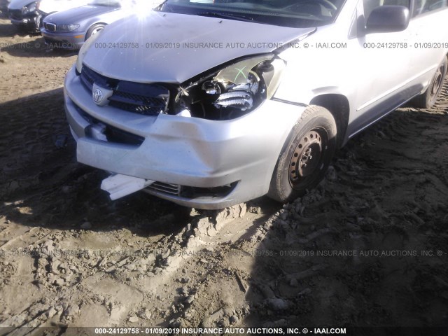 5TDZA23C15S354930 - 2005 TOYOTA SIENNA CE/LE TAN photo 6