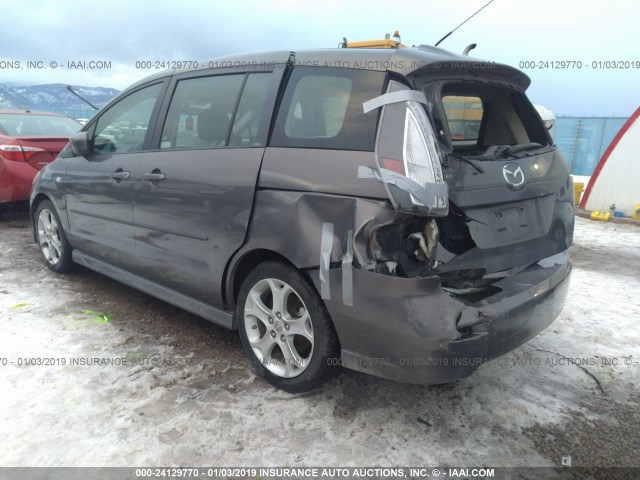 JM1CR29LX80324340 - 2008 MAZDA 5 GRAY photo 3