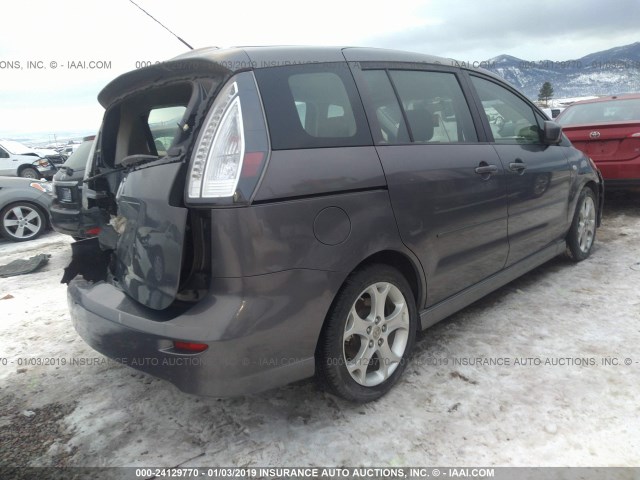 JM1CR29LX80324340 - 2008 MAZDA 5 GRAY photo 4