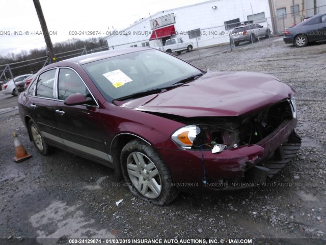 2G1WU58R479348911 - 2007 CHEVROLET IMPALA LTZ RED photo 1