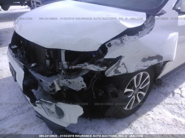 5N1AR2MM6GC604871 - 2016 NISSAN PATHFINDER S/SV/SL/PLATINUM WHITE photo 6