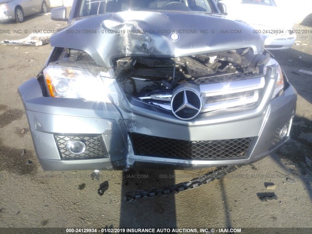 WDCGG8HBXCF882501 - 2012 MERCEDES-BENZ GLK 350 4MATIC GRAY photo 6