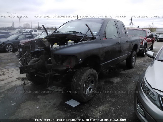 3D7KS28C55G837087 - 2005 DODGE RAM 2500 ST/SLT BLACK photo 2