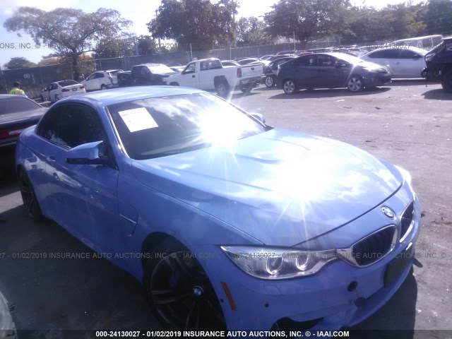 WBS3U9C59FP967244 - 2015 BMW M4 BLUE photo 1