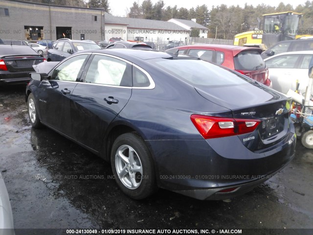 1G1ZB5ST8HF134584 - 2017 CHEVROLET MALIBU LS BLUE photo 3