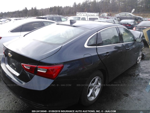 1G1ZB5ST8HF134584 - 2017 CHEVROLET MALIBU LS BLUE photo 4