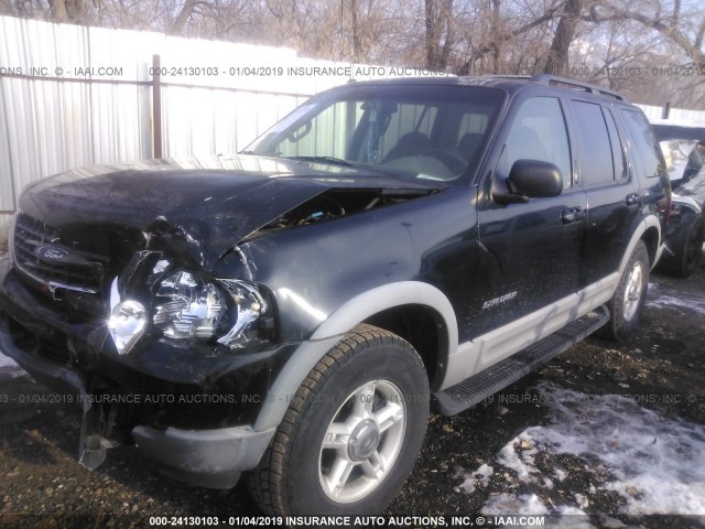 1FMZU73E42ZA88282 - 2002 FORD EXPLORER XLT BLACK photo 2