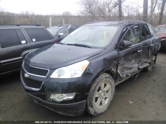 1GNLRGED0AS104489 - 2010 CHEVROLET TRAVERSE LT BLACK photo 2