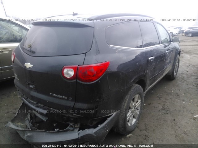 1GNLRGED0AS104489 - 2010 CHEVROLET TRAVERSE LT BLACK photo 4