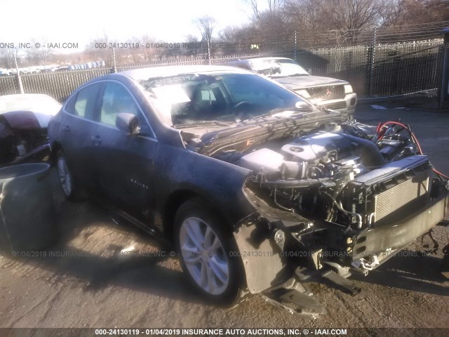 1G1ZE5ST4HF225374 - 2017 CHEVROLET MALIBU LT BLACK photo 1