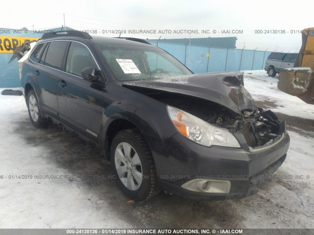 4S4BRBGC3C3241088 - 2012 SUBARU OUTBACK 2.5I PREMIUM GRAY photo 1