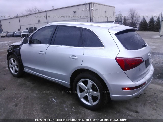 WA1LKAFP2AA076455 - 2010 AUDI Q5 PREMIUM PLUS SILVER photo 3