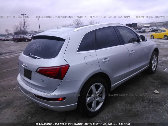 WA1LKAFP2AA076455 - 2010 AUDI Q5 PREMIUM PLUS SILVER photo 4