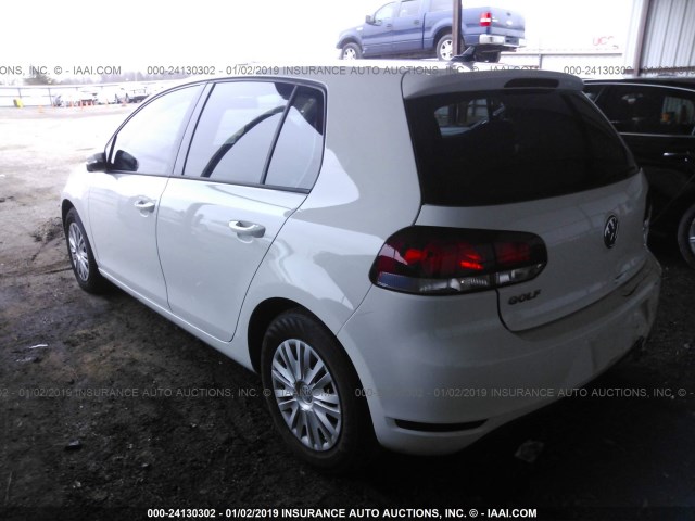 WVWDB7AJ8CW207555 - 2012 VOLKSWAGEN GOLF 白色 照片 3