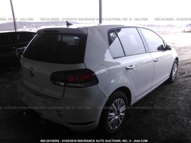 WVWDB7AJ8CW207555 - 2012 VOLKSWAGEN GOLF 白色 照片 4