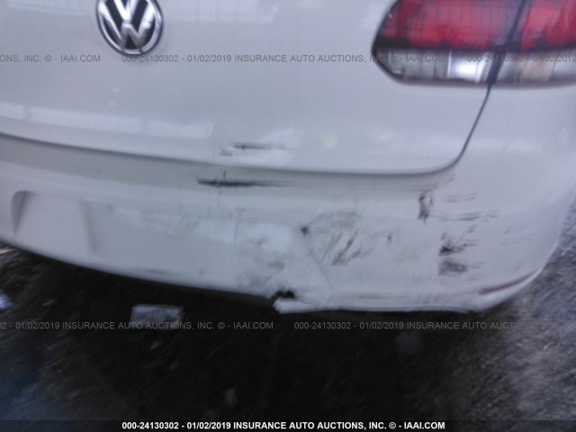 WVWDB7AJ8CW207555 - 2012 VOLKSWAGEN GOLF 白色 照片 6