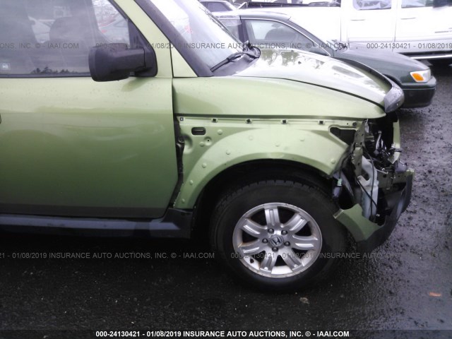 5J6YH28776L025889 - 2006 HONDA ELEMENT EX GREEN photo 6