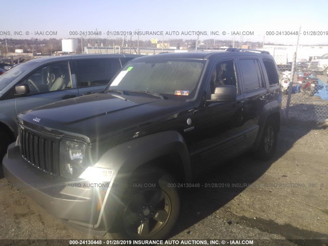 1J4PN3GK4BW502089 - 2011 JEEP LIBERTY RENEGADE BLACK photo 2