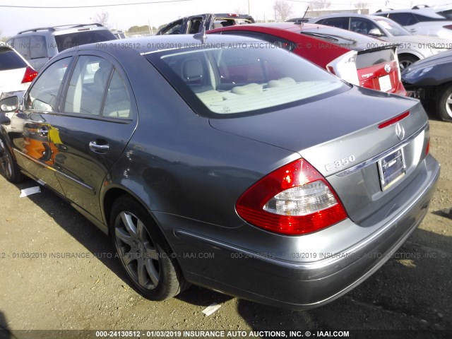 WDBUF56X17B103345 - 2007 MERCEDES-BENZ E 350 GRAY photo 3