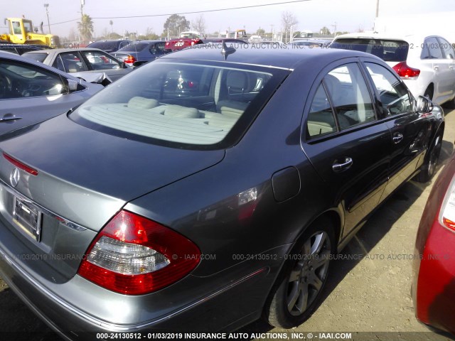 WDBUF56X17B103345 - 2007 MERCEDES-BENZ E 350 GRAY photo 4