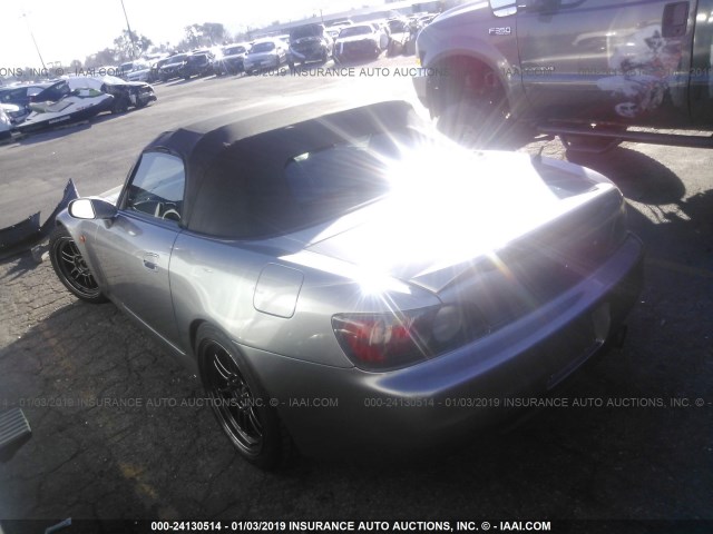 JHMAP11451T007211 - 2001 HONDA S2000 SILVER photo 3