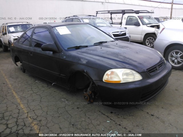 1HGEJ6124WL134024 - 1998 HONDA CIVIC DX BLACK photo 1