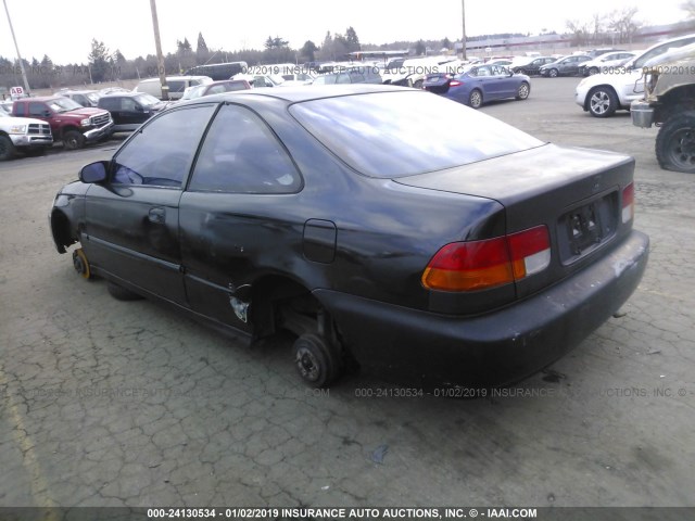 1HGEJ6124WL134024 - 1998 HONDA CIVIC DX BLACK photo 3