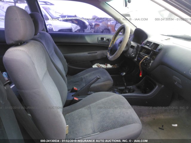 1HGEJ6124WL134024 - 1998 HONDA CIVIC DX BLACK photo 5