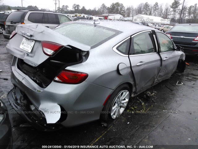 1C3CCCAB7HN504926 - 2017 CHRYSLER 200 LIMITED SILVER photo 4