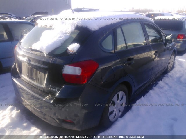 JF1GPAA66D2875263 - 2013 SUBARU IMPREZA GRAY photo 4