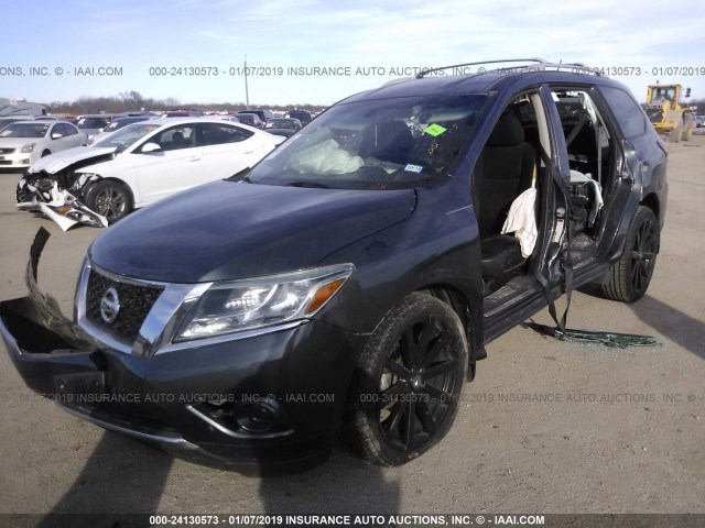 5N1AR2MN9DC603489 - 2013 NISSAN PATHFINDER S/SV/SL/PLATINUM GRAY photo 6