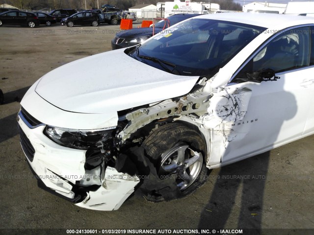 1G1ZB5ST4JF172822 - 2018 CHEVROLET MALIBU LS WHITE photo 6