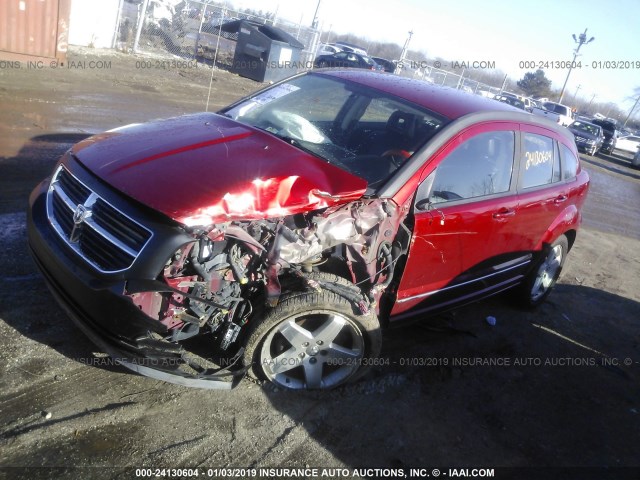 1B3HE78K98D704402 - 2008 DODGE CALIBER R/T RED photo 2