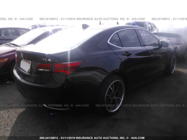 19UUB2F5XFA002224 - 2015 ACURA TLX TECH BLACK photo 4