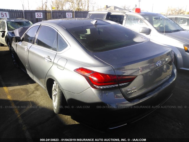 KMHGN4JE6FU016895 - 2015 HYUNDAI GENESIS 3.8L GRAY photo 3