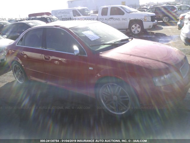 WAUPL68E35A074987 - 2005 AUDI S4 RED photo 1