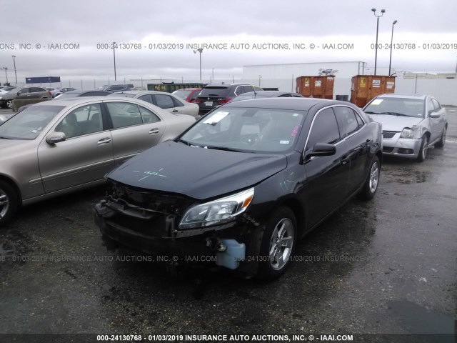 1G11B5SL6EF250178 - 2014 CHEVROLET MALIBU LS შავი ფოტო 2
