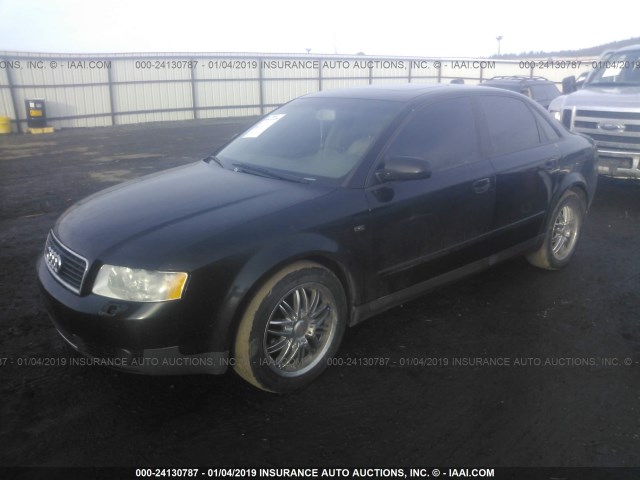 WAULC68E34A060360 - 2004 AUDI A4 1.8T QUATTRO BLACK photo 2