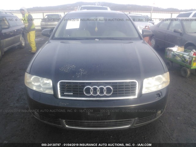 WAULC68E34A060360 - 2004 AUDI A4 1.8T QUATTRO BLACK photo 6