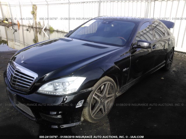 WDDNG7HB2AA319269 - 2010 MERCEDES-BENZ S 63 AMG BLACK photo 2