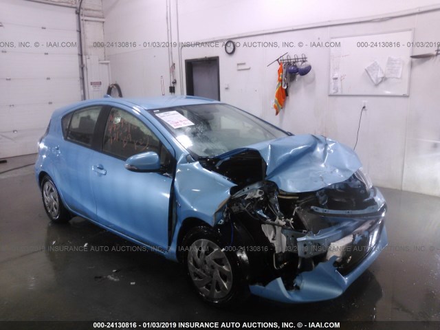 JTDKDTB32G1128427 - 2016 TOYOTA PRIUS C BLUE photo 1