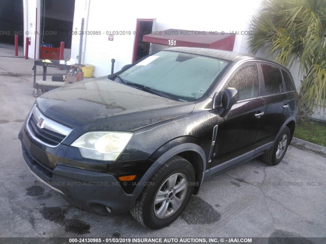 3GSCL33P08S672812 - 2008 SATURN VUE XE BLACK photo 2